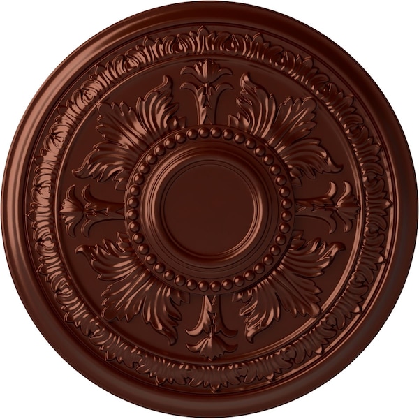 Ekena Millwork Tellson Ceiling Medallion (Fits Canopies up to 6 3/4"), 30 5/8"OD x 2 1/2"P, Antique Copper CM30TEACS - main